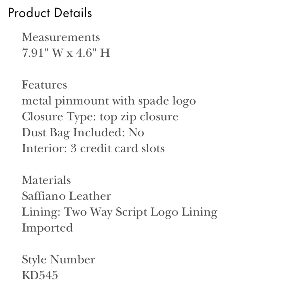 NWT KATE SPADE wristlet and card holder - Picture 15 of 15